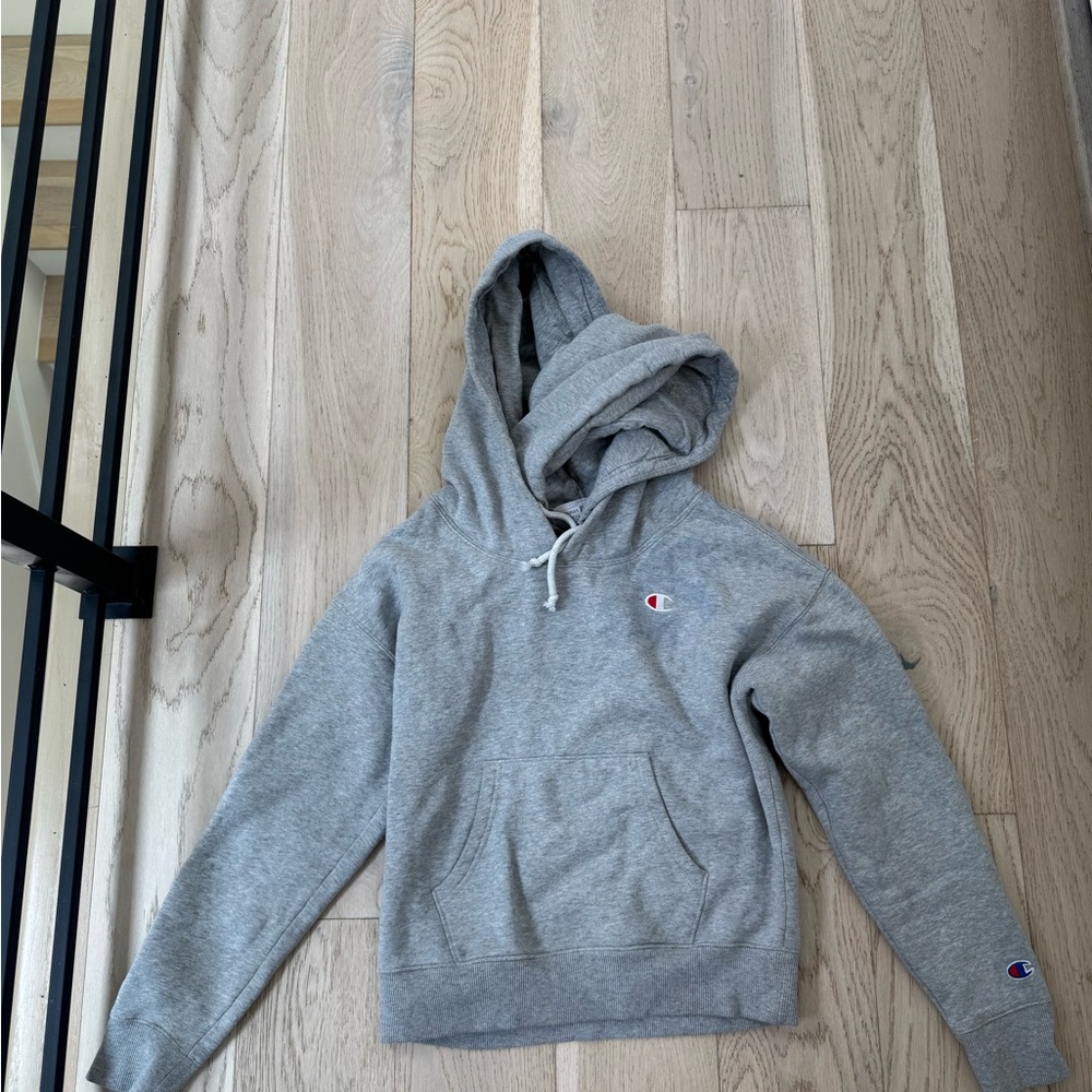 Champion Heather Gray Pullover Hoodie